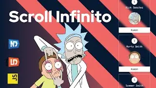 How to create an infinite scroll in Rick and Morty | HTML - CSS - JavaScript