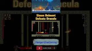 Simon Belmont Defeats Dracula #rangeronegaming #shorts #castlevania #nintendo #remake #horro