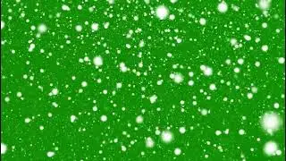 Clean Snowfall Overlay On Green Screen Background With Realistic Winter Motion Video
