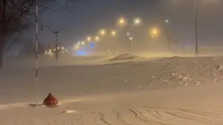 Arctic Front-Blizzard Conditions-Cars Stranded-Massive Snow Drifts-65 MPH Winds