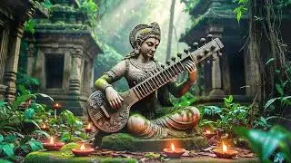 Peaceful Indian Spiritual Music | Veena Raga for Stress Relief & Meditation
