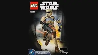 LEGO Constraction Star Wars 75523 Scarif Stormtrooper - instruction timelapse