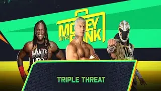 WWE FULL MATCH: Cody Rhodes vs R Truth vs Axiom : MONEY IN THE BANK Triple Threat (WWE 2K25)