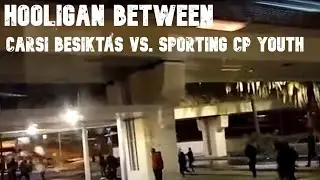hooligan fight between: Sporting CP vs. Beşiktaş Istanbul 03.11.2021
