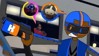 We are at WAR with each other in REC ROOM PAINTBALL