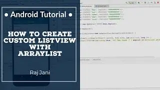 Create Custom ListView in android (Android Studio + Java) | Create ListView #1