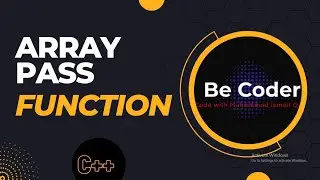 Passing Array As Arguments To Function in c++ Urdu/Hindi  | Argumented function | Parametaraise fnt