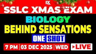 SSLC Christmas Exam Biology - Behind Sensations - One Shot Quick Revision | RK Nex