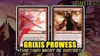 Is This New Cantrip Actually Busted? &ndash; Grixis Prowess | Timeless BO3 | MTG Arena
