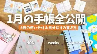 1月の手帳が濃すぎる件。旦那イケメン化計画・写真Wishリスト・SNSログ｜5冊の手帳の中身と書き方を全部見せます！
