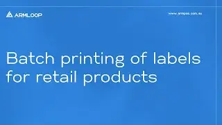 Batch printing of labels for retail products