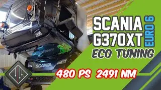 Scania G370 XT  (Euro 6) ECO-Softwareoptimierung | MAHA LKW Pr&uuml;fstand | ECU Tune | mcchip-dkr