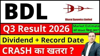 BDL Share dividend I Bharat Dynamics q3 result 2026 I Bharat Dynamics share CRASH REASONS I BDL