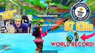 Ninja *REACTS* to HACKER HAVING *EPIC* 87 KILLS Ingame! *NEW WORLD RECORD* - Fortnite Funny Moments!