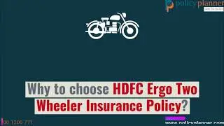 HDFC Ergo Two Wheeler Insurance- Inclusions and Exclusions | Policy Planner