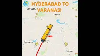 HYDERABAD TO VARANASI (12791) TRAIN JOURNEY #maps #trendingshorts #viral #varanasi #youtubeshorts