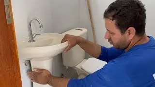 COMO INSTALAR LAVATÓRIO COM COLUNA (PASSO A PASSO)