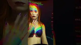 Cyberpunk 2077 Female character creation 😙 #shorts