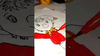 Noddy drawing 🤩 #cartoon  #art #drawing #ytshorts #shortsfeed #trending