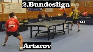 2.Bundesliga | Tim Artarov(2138TTR) gegen Traditional Penholder Player Wengchen Qi(2228TTR)