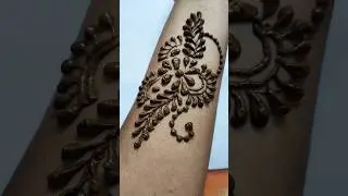 5 minutes mehandi using Drops Design only, #mehnditutorial #hennadesign