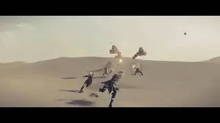 NieR:Automata ultrawide no hud desert