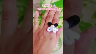 DIY Ring with Hair Bands 😍 #shorts #diy #Ring #trending