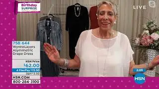 WynneLayers Asymmetric Drape Dress
