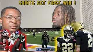 FALCONS FAN REACTS TO SAINTS 1ST WIN! | GIANTS VS. SAINTS FULL GAME HIGHLIGHTS | REACTION VIDEO