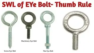 How to get SWL of Eye Bolt - Thumb Rule | Thumb Rule -SWL of Eye Bolt | EHS STUDY POINT BY SK |