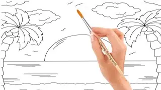 Simple scenery drawing ideas|Oil pastel drawing techniques|Easy oil pastel drawing tutorials