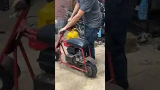 It shoots flames!? Harbor Freight Predator 212cc mini bike