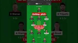 #SRH VS DC DREAM11 PREDICTION TEAM  # DC #SRH
