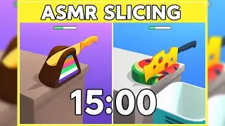 ASMR Slicing Timer [15 Minute] &ndash; Deeply Relaxing Cutting Sounds