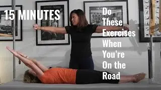 15 Minute Travel Exercise - Pilates for Traveling Part 2