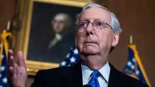 Senate Majority Leader Mitch McConnell holds briefing with reporters amid stimulus talks
