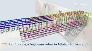 Reinforcing a big beam rebar in Allplan 2024 | by ALLTO PythonParts