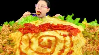 Shorts Yummy omelette mukbang | PLA EATS SHOW