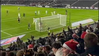 2025/2026 EFL League two Milton keynes dons vs Cambridge United Sullay Kaikai&rsquo;s goal 1-1 13/12/25