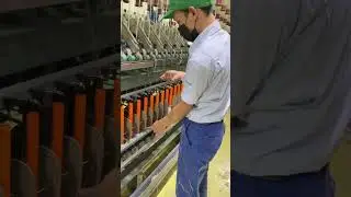 cara menyambung benang mesin ring . dengan cepat !!! #ringframe #textileindustry #ringspinning