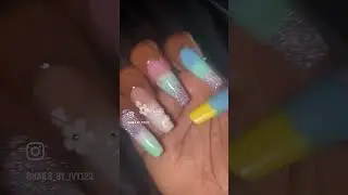 Easter egg nails #nailart #nail #dippower
