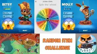 Equipping Random Items Challenge | Spin The Wheel | Zooba