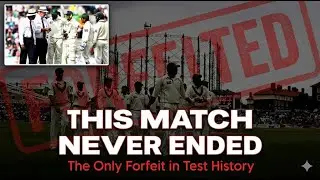 PAK vs ENG The Only Forfeit in Test History | Why Pakistan Refused Play | Cricket Stories Episode 11