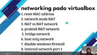 BAB 3 // NETWORKING PADA VIRTUALBOX