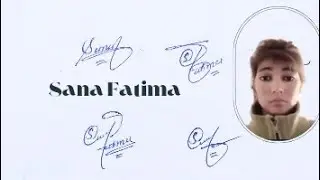 Sana Fatima name signature style with arooj