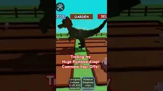I got huge rainbow Dilophosaurus in grow a garden#growagarden #roblox