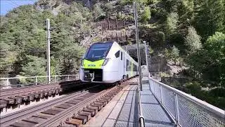 L&ouml;tschberg S&uuml;drampe 4.10.2024 : Bietschtal Br&uuml;cke