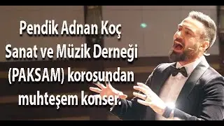 Derbiye rağmen müzik severler, Pendik Adnan Koç Sanat ve Müzik Derneği’nin korosunu tercih etti.