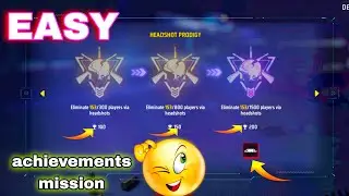 Headshot prodigy mission in free fire max how to complete headshot prodigy in ff ,All achievements 