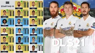 Đội h&igrave;nh Real Madrid 2020/2021 cực mạnh trong Dream League Soccer 2021